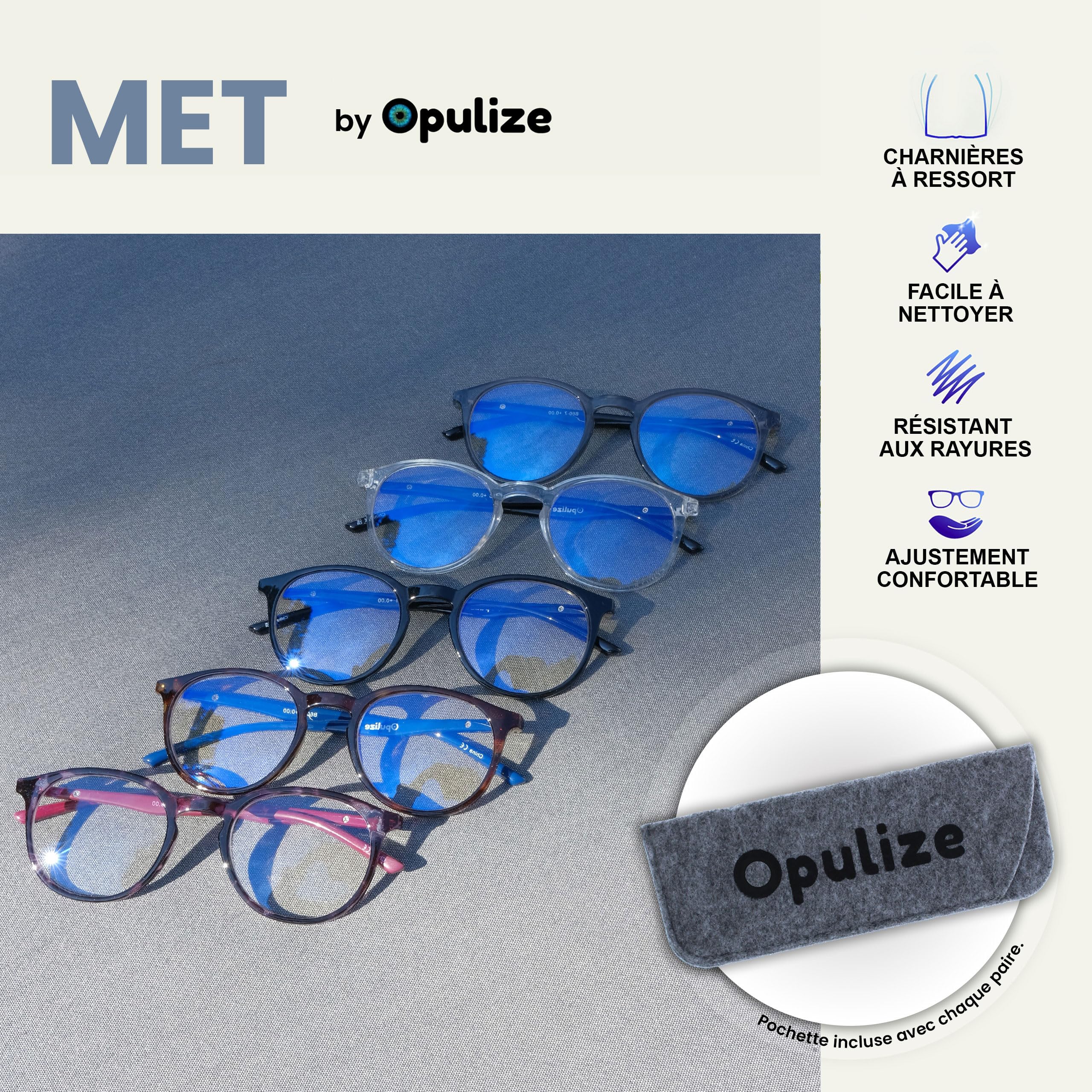 OPULIZE Met Lunettes de Lecture Anti-Lumière Bleue Pack de 2 Montures Rondes et Mincess Charnières à Ressort Améliore le Sommeil Jeux Ordinateur Écailles de Tortue Violet Hommes Femmes BB60-5 +3.00 - 4