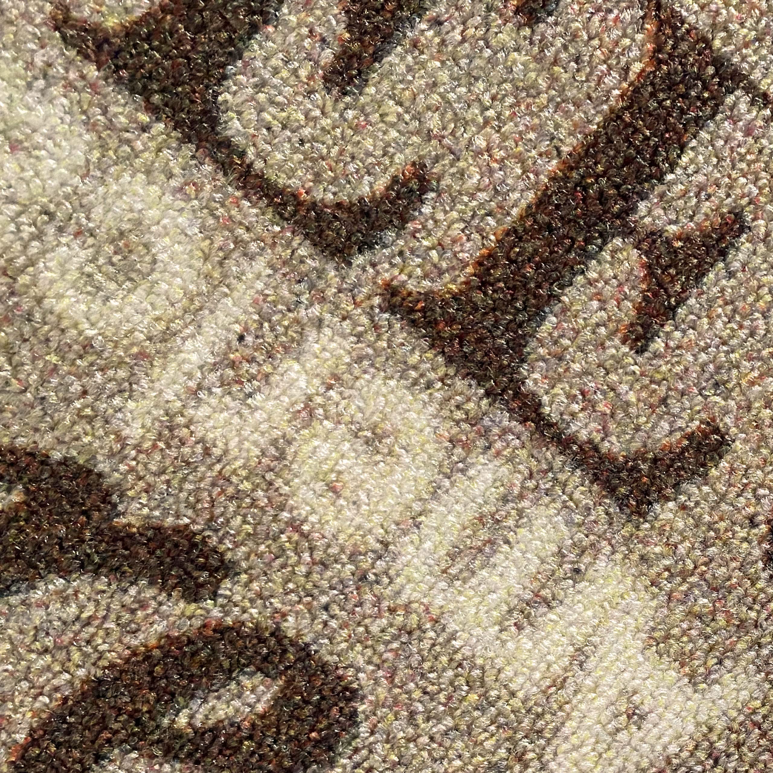 Teppich-Traum Coffee Tapis de Cuisine Beige avec Dos en Gel et Inscription en Marron, 80 x 200 cm