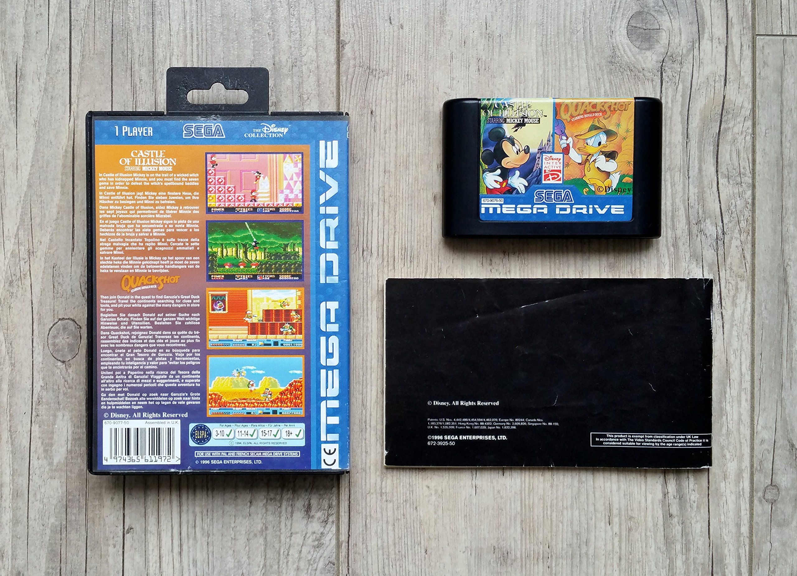 Quackshot+Castle Of Illusion [Megadrive FR]
