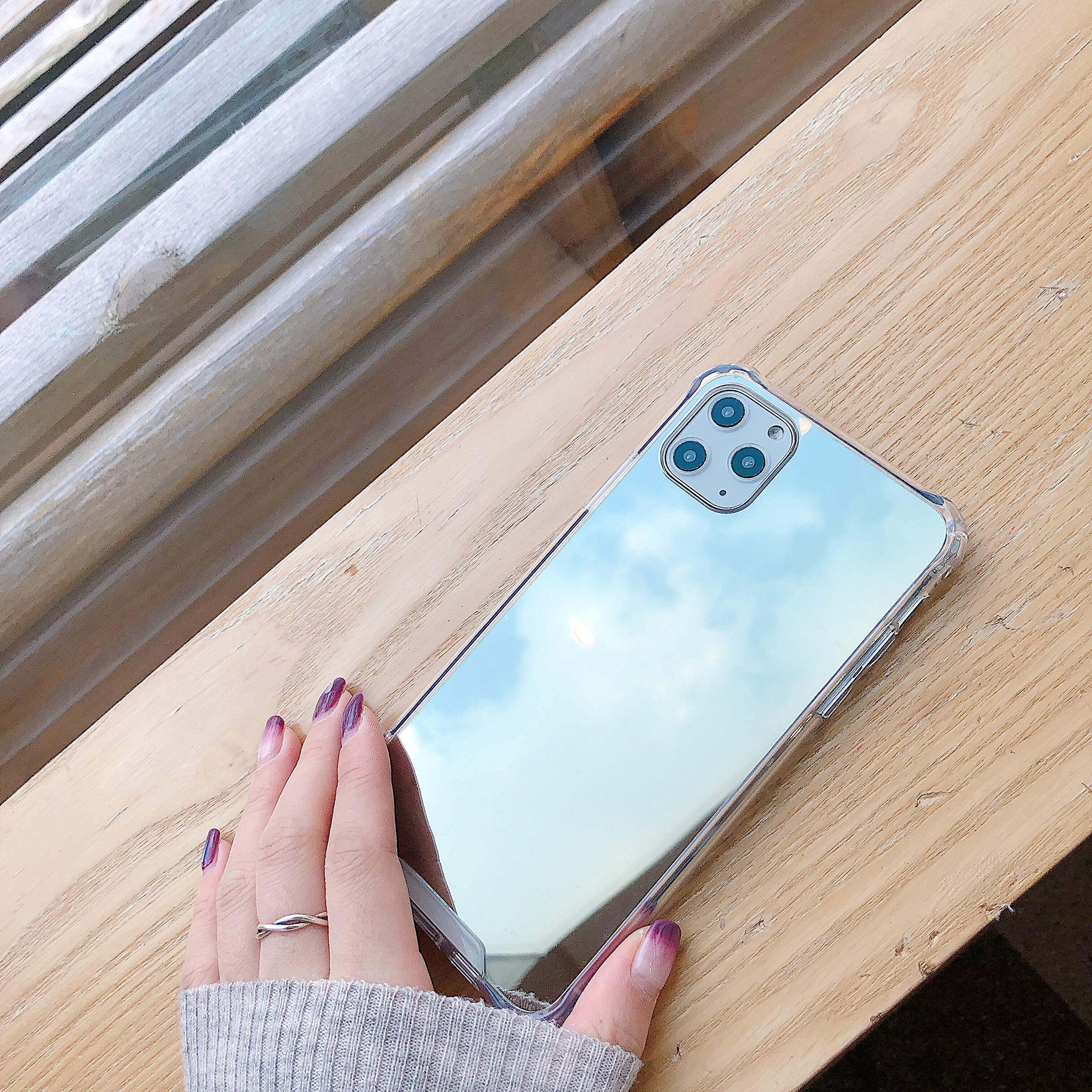 KEXAAR Compatible with iPhone 11 Pro Max Mirror case, Thick Corner