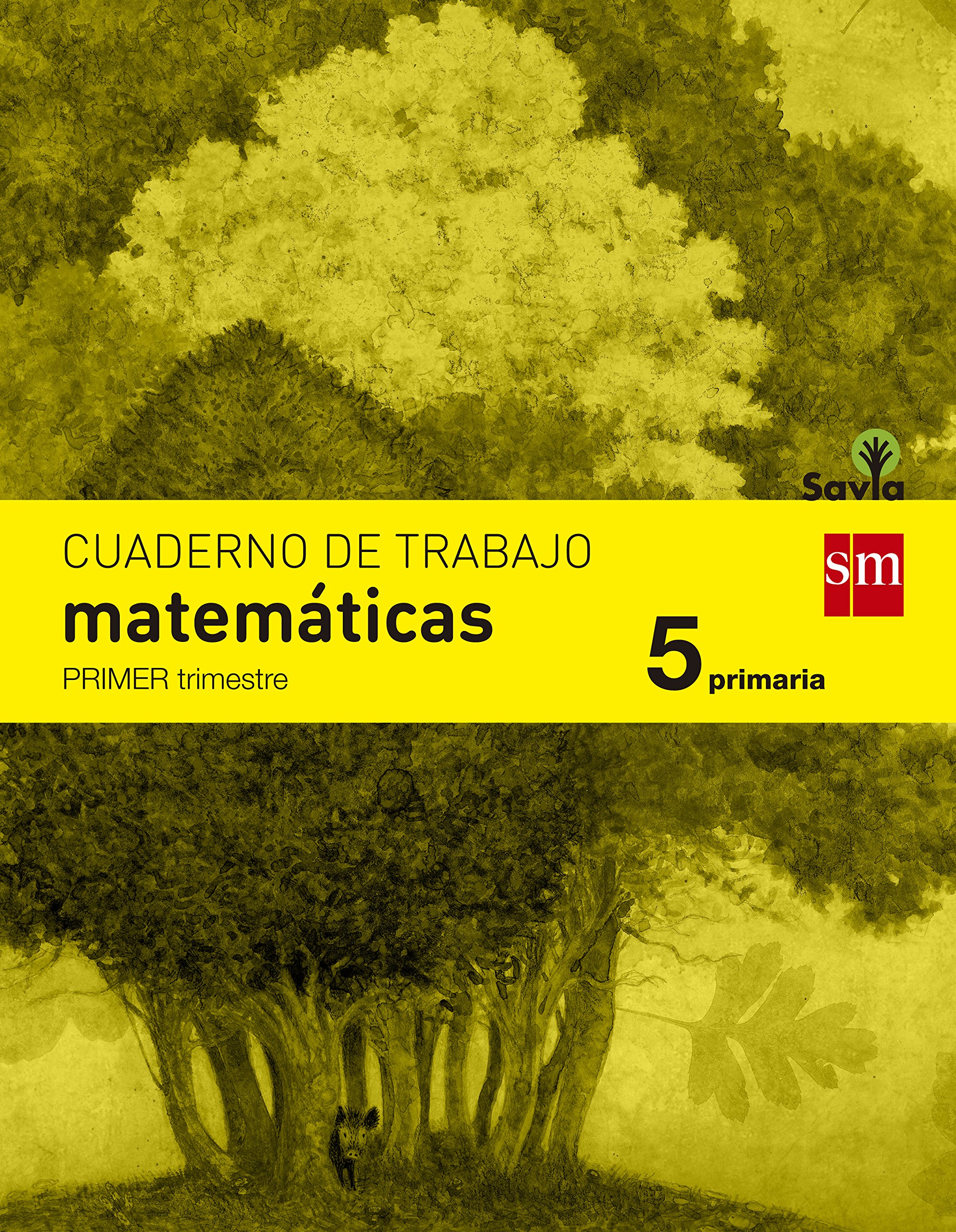 Cuaderno de matemáticas. 5 Primaria, 1 Trimestre. Savia - 9788467570144