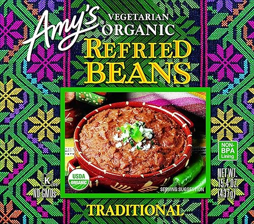 Miniatura 3 de Amy's Frijoles, frijoles refritos tradicionales orgánicos, 15.4 oz, paquete de 1
