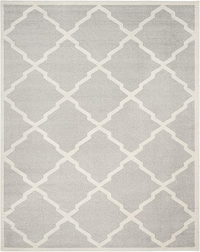 Vista 115 de Safavieh Amherst Collection amt421b Gris Claro y Beige Interior/exterior Area Rug, Polipropileno