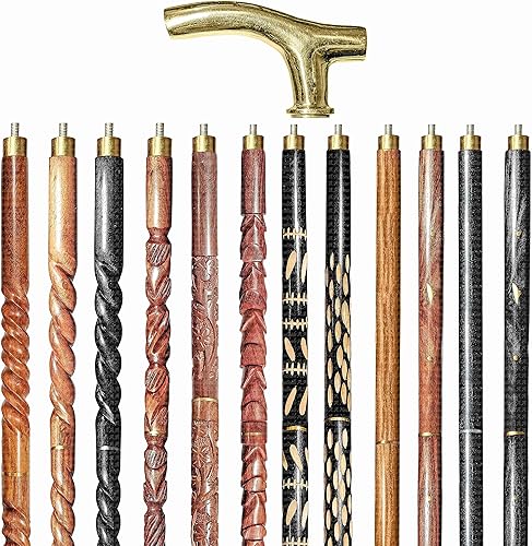 A.A.Nauticals - Bastón de madera para hombres y mujeres, vintage, hecho a mano, personalizado y plegable, regalo para hombres (diseño de 12