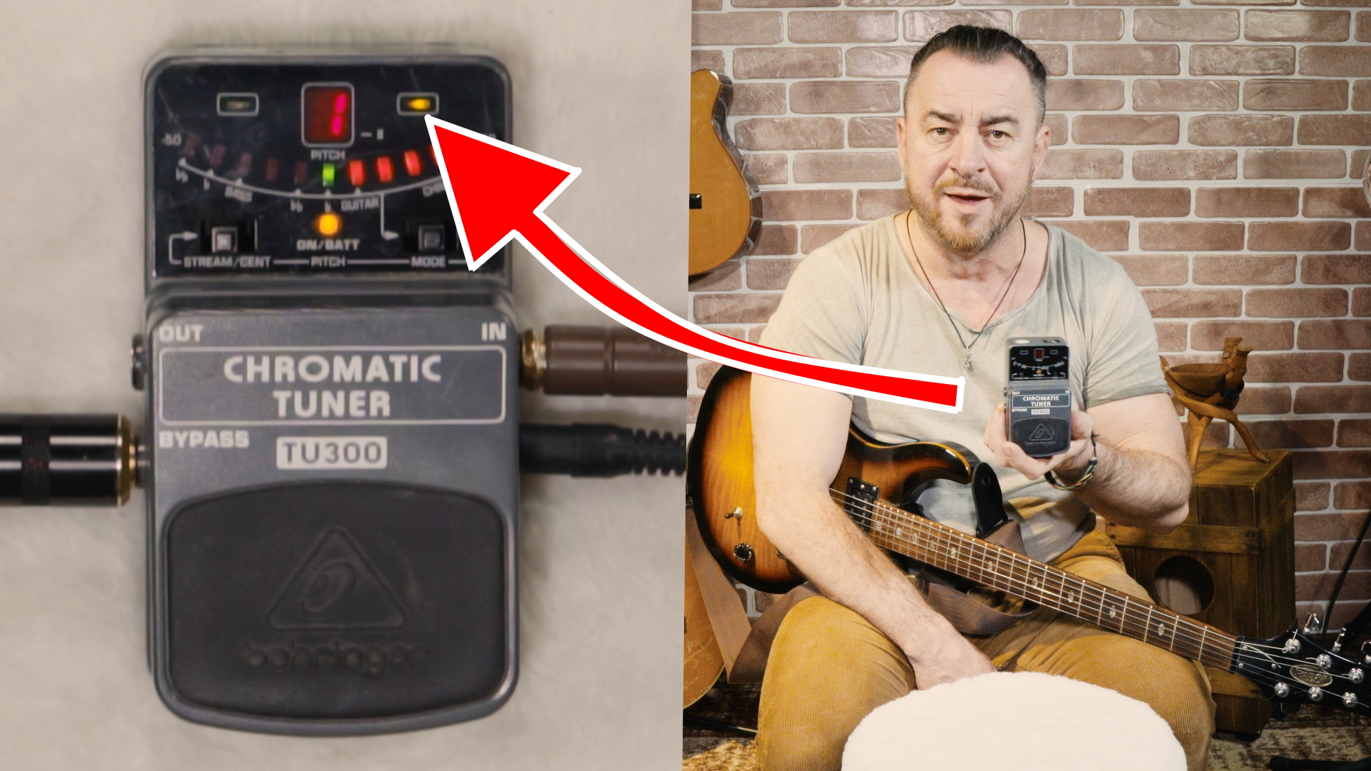 Watch Behringer TU300 pedal tuner offers multiple modes