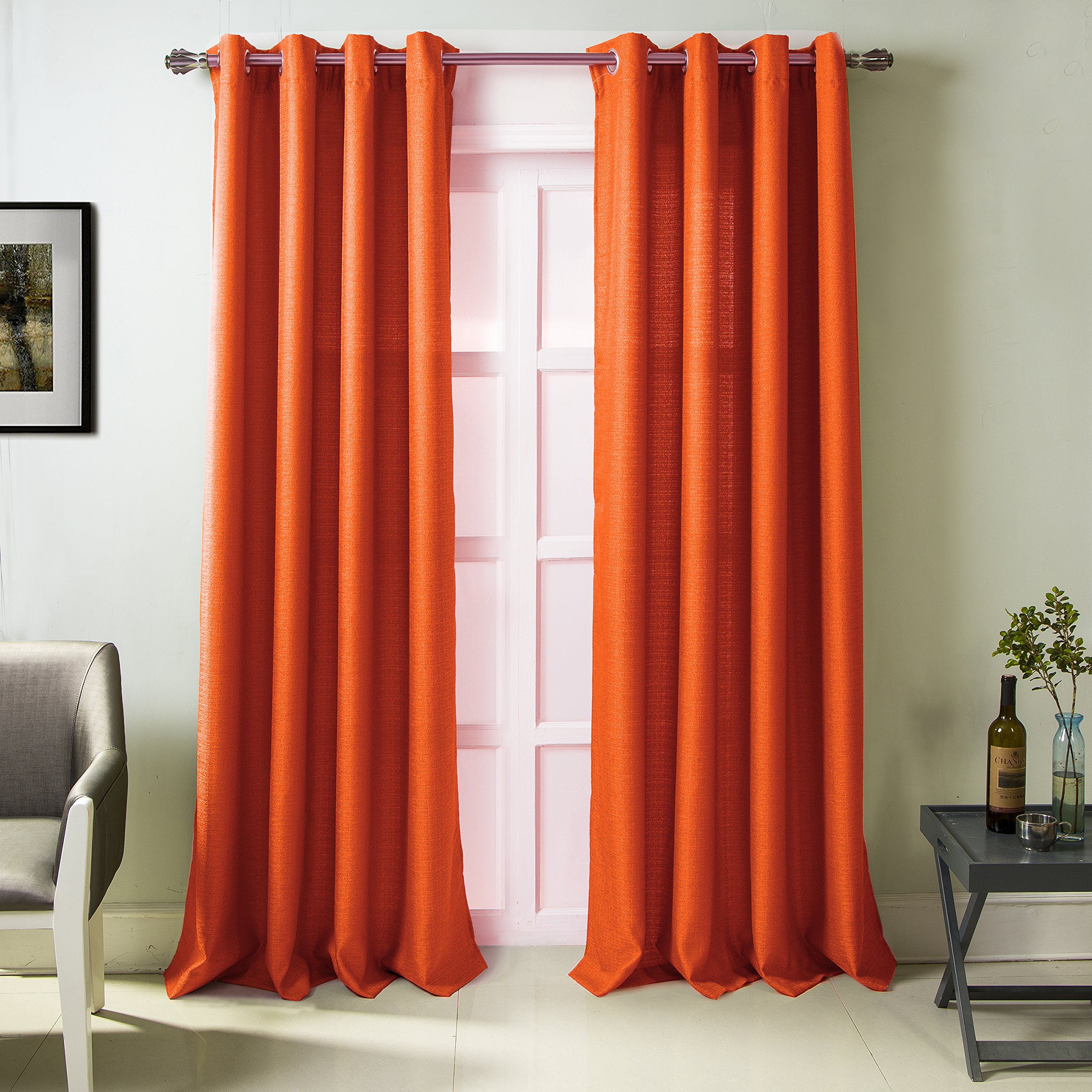 Orange Damask Curtains Curtains & Drapes 2023
