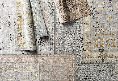 Miniatura 9 de Mark&Day - Alfombras de área, 5 x 7 pies, color mostazabeige, naranja, beige, gris, alfombra para sala de estar, dormitorio o cocina (5.1 pies x 7.3