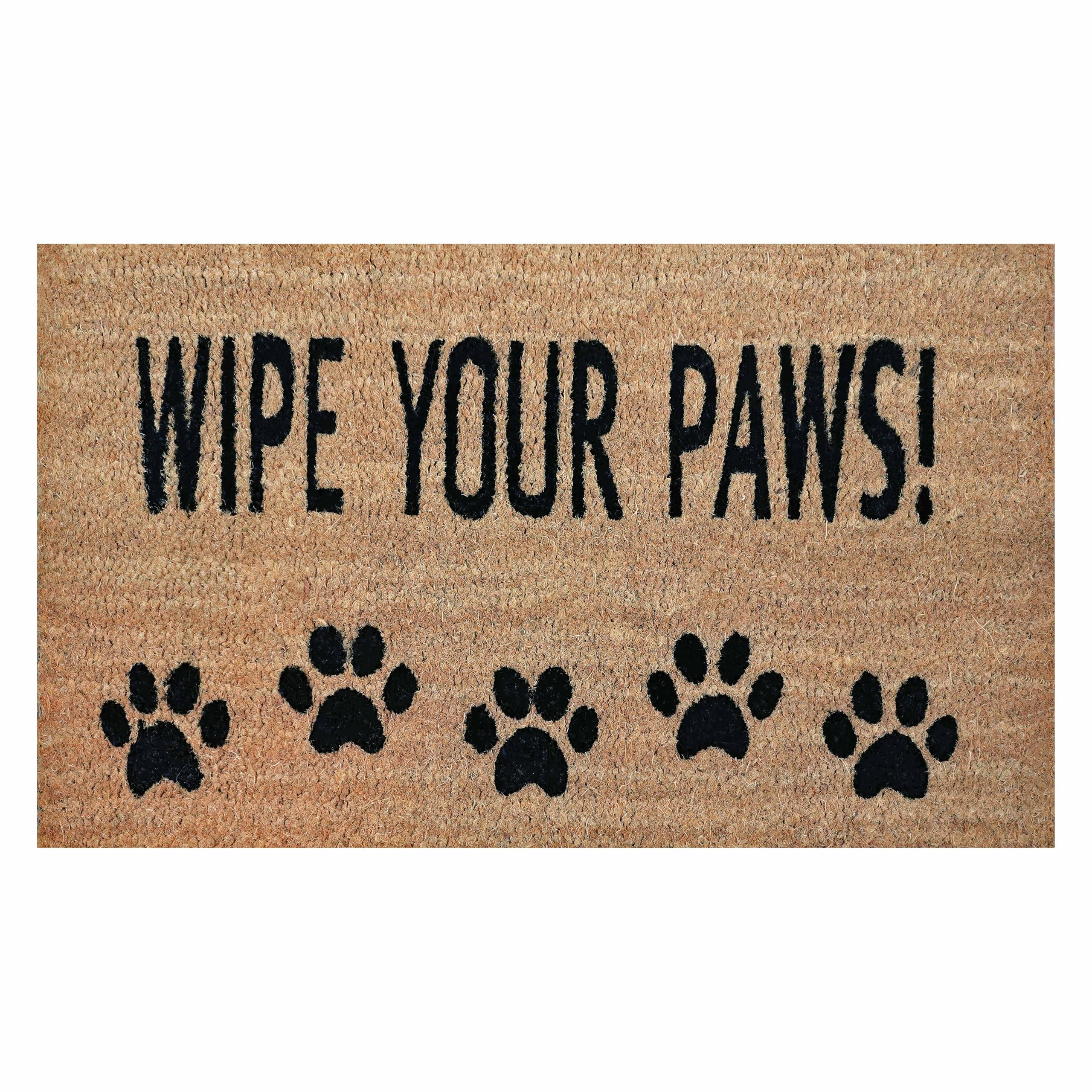 Coco Coir Doormat 17 x 30 - Natural Welcome Mat with Non-Slip Heavy Duty Backing - Durable Easy