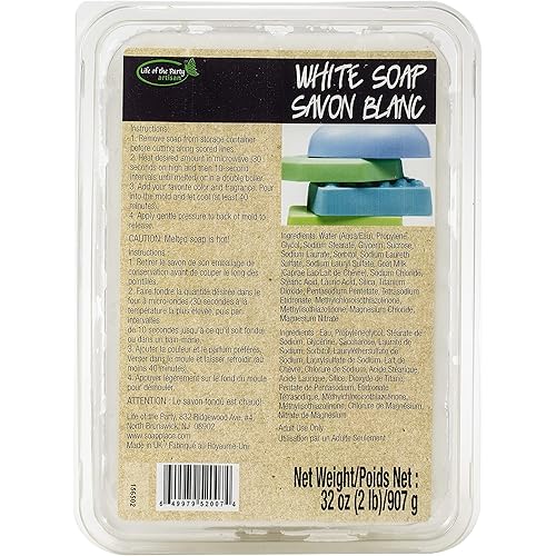 Life of the Party White, 32 oz Glycerin Soap Base