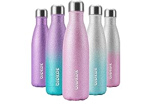 BJPKPK Glitter Gold Water Bottle - 17oz