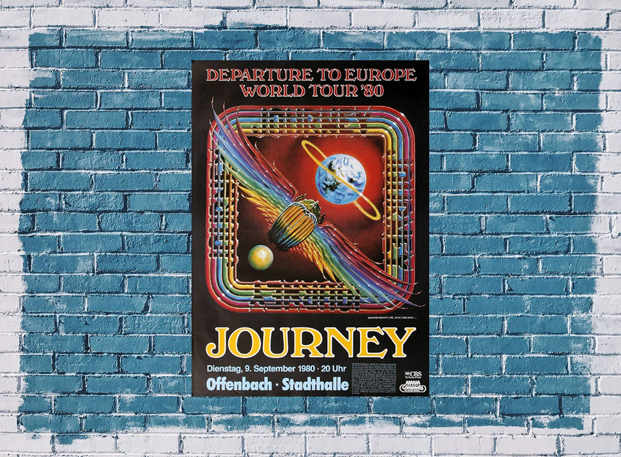 Journey - Departure, Frankfurt 1980 » Konzertplakat/Premium Poster | Live Konzert Veranstaltung | DIN A1 «