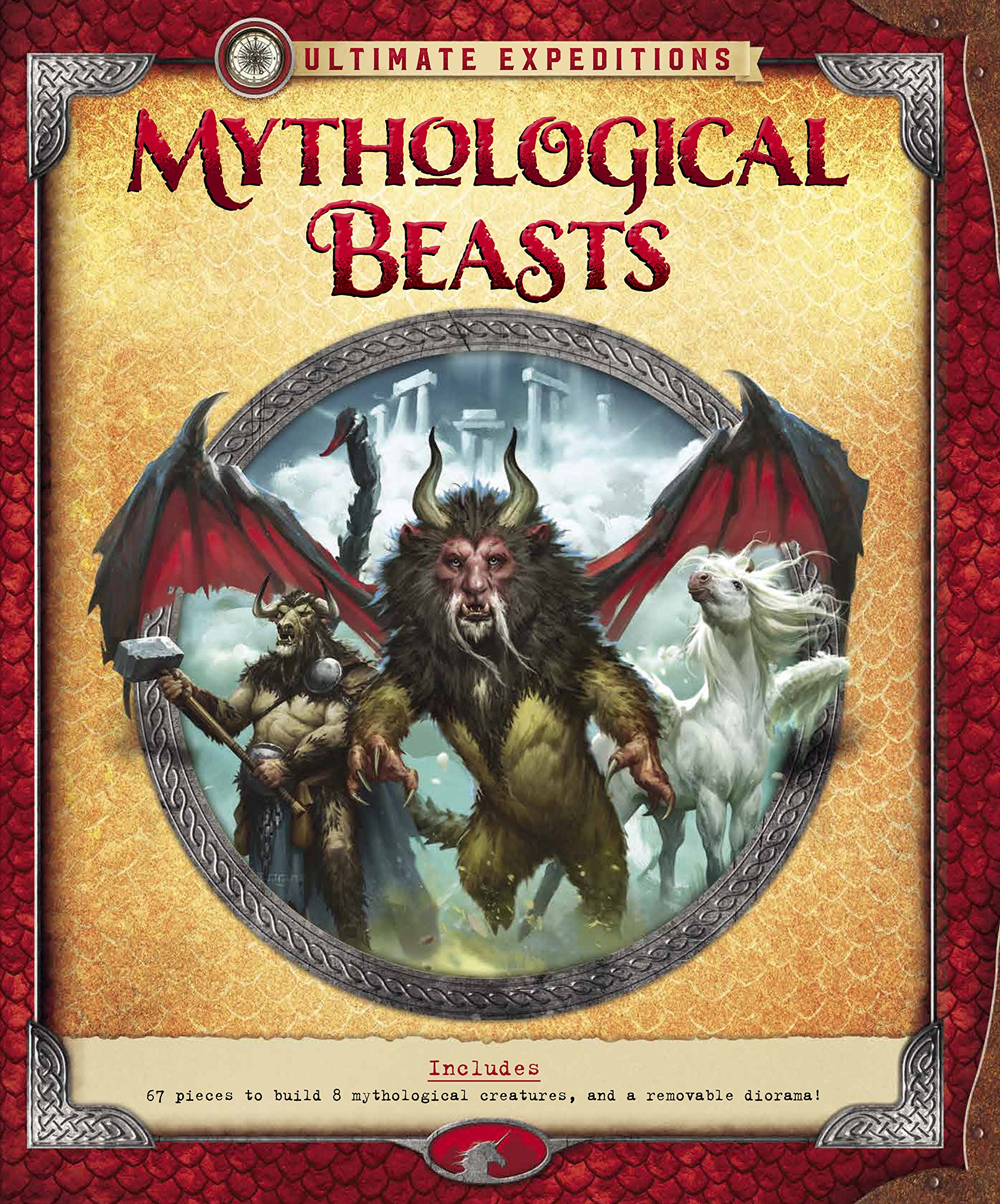 Ultimate Expeditions Mythological Beasts: Includes 67 pieces to build 8 mythological creatures, and a removable diorama!