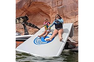 Wow Slide Island Inflatable Boat Slide and Mat