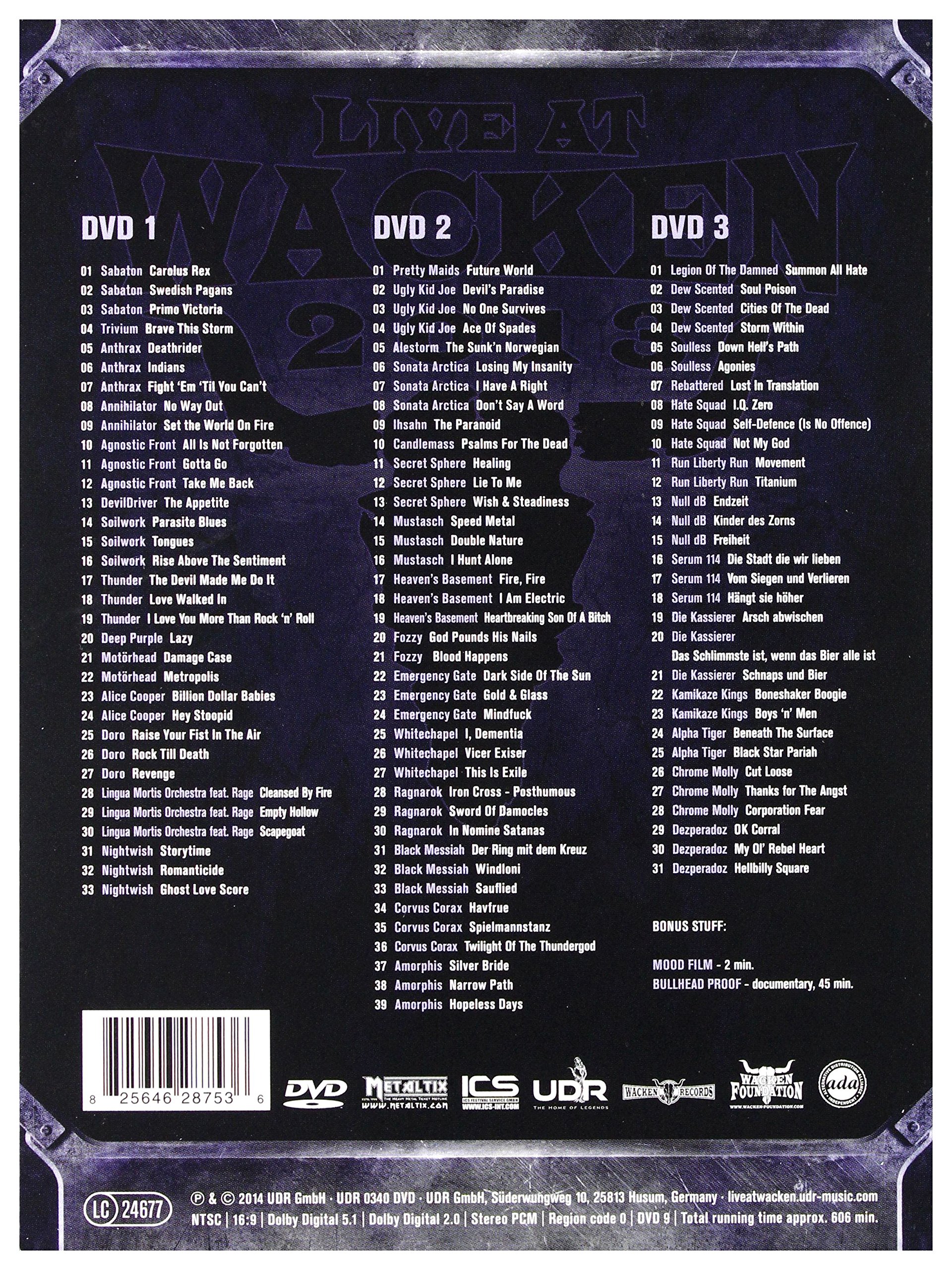 Live at Wacken 2013 [3 DVDs]