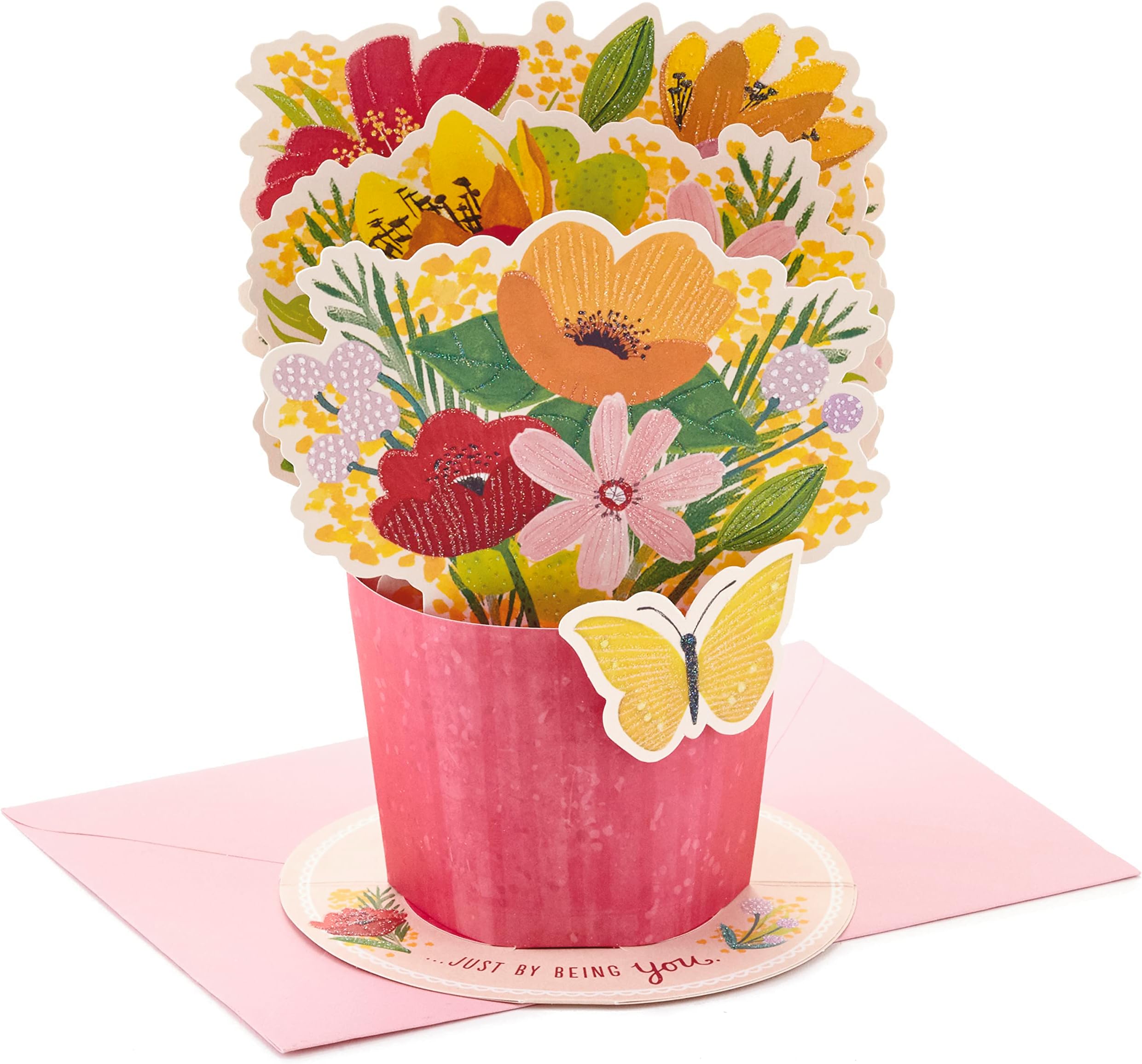 Hallmark Pop Up Mothers Day Card or Birthday Card for Women, Her, Grandma, Sister, Daughter, Friend (Flower Bouquet)