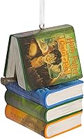 Hallmark Harry Potter Books & Wand Stack Christmas Tree Ornament - Wizarding World Collectible for Fans