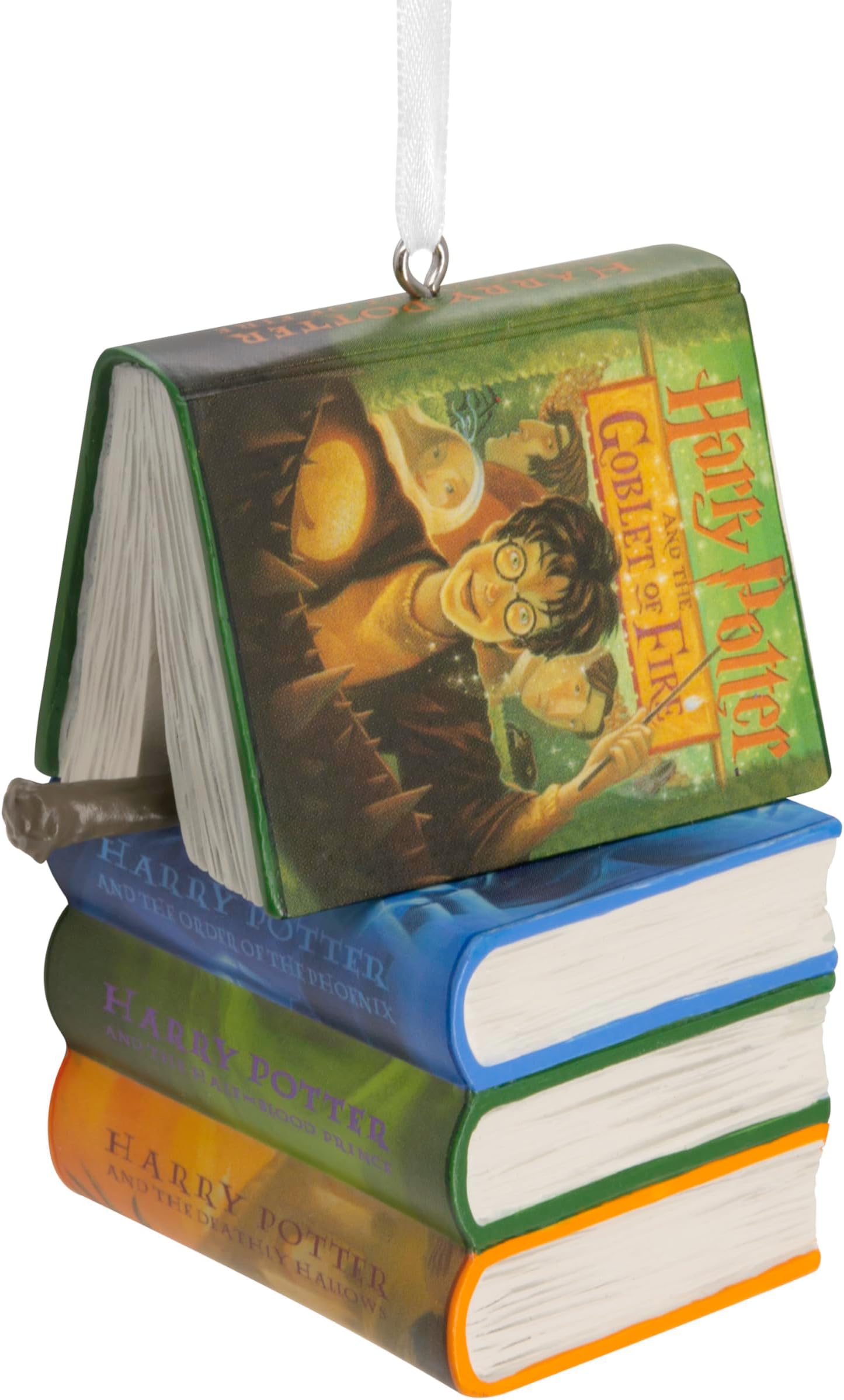 Harry Potter Books and Wand Christmas Ornament