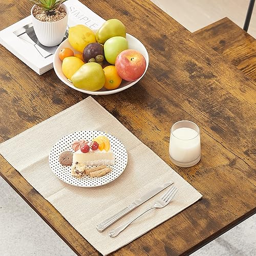 Miniatura 4 de MWrouqfur Juego de mesa de comedor para 4 a 6 personas juego de mesa de cocina grande XL con 2 bancos para rincón de desayuno sala de estar marco de