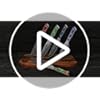 5 Inch Kitchen Utility Knife - Xuan Series Kitchen Knives - VG10 Damascus Steel with Resin Handle (Starry Black)