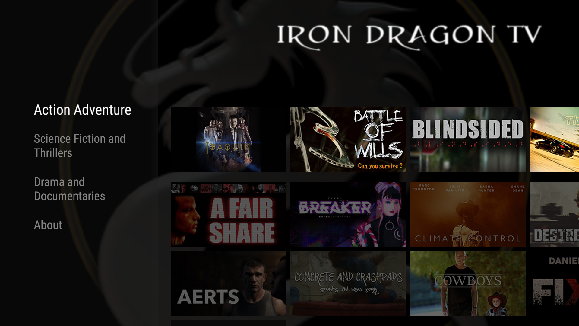 Iron Dragon TV App on Amazon Appstore