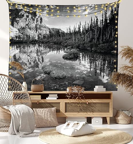 Miniatura 36 de Ambesonne Tapiz vintage, estilo retro de los años 50 y 60, estilo pin up de autos en películas de Hollywood, obra de arte para colgar en la pared