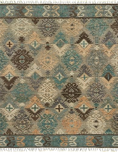 Miniatura 2 de Loloi Rugs Owen Collection - Alfombra de área de transición color nieblagrafito, 1 pie-6 pulgadas x 1 pie-6 pulgadas