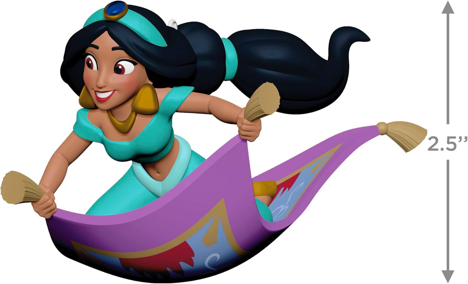 Hallmark Keepsake Christmas Ornament 2025, Disney Aladdin Jasmine's Magic Carpet Ride, Gifts for Disney Fans - Image 4