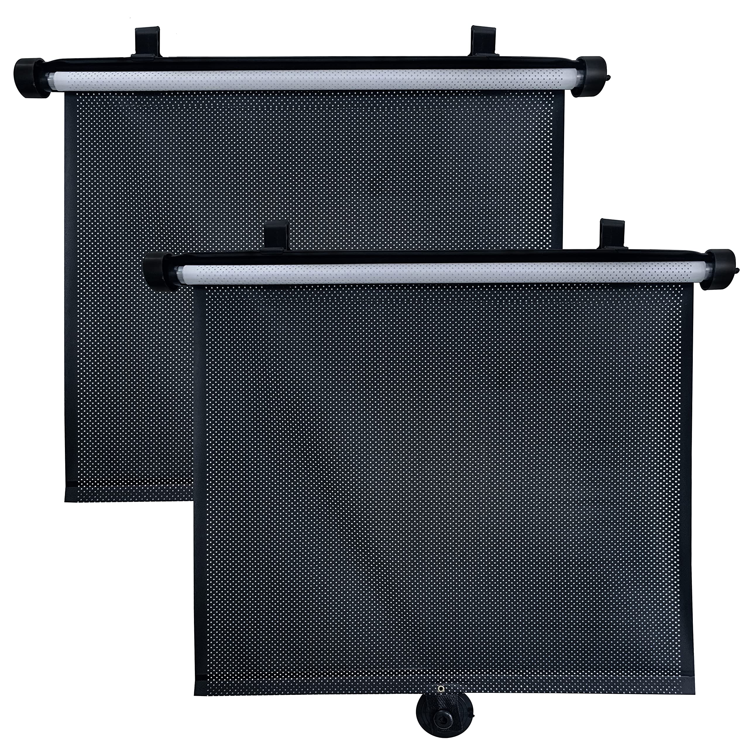 EcoNour Baby Sun Shade for Car Window (2 Pack) | Roller Shade for Car Window for Kids and Pets | Large Retractable Car Window Shade Offers Complete Protection from UV Rays and Sun Glare | 18x20 Inches