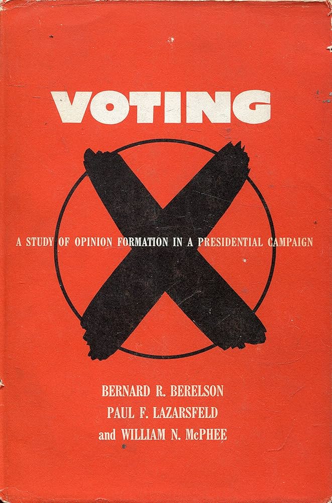 Voting: Study of Opinion Formation in a Presidential Campaign