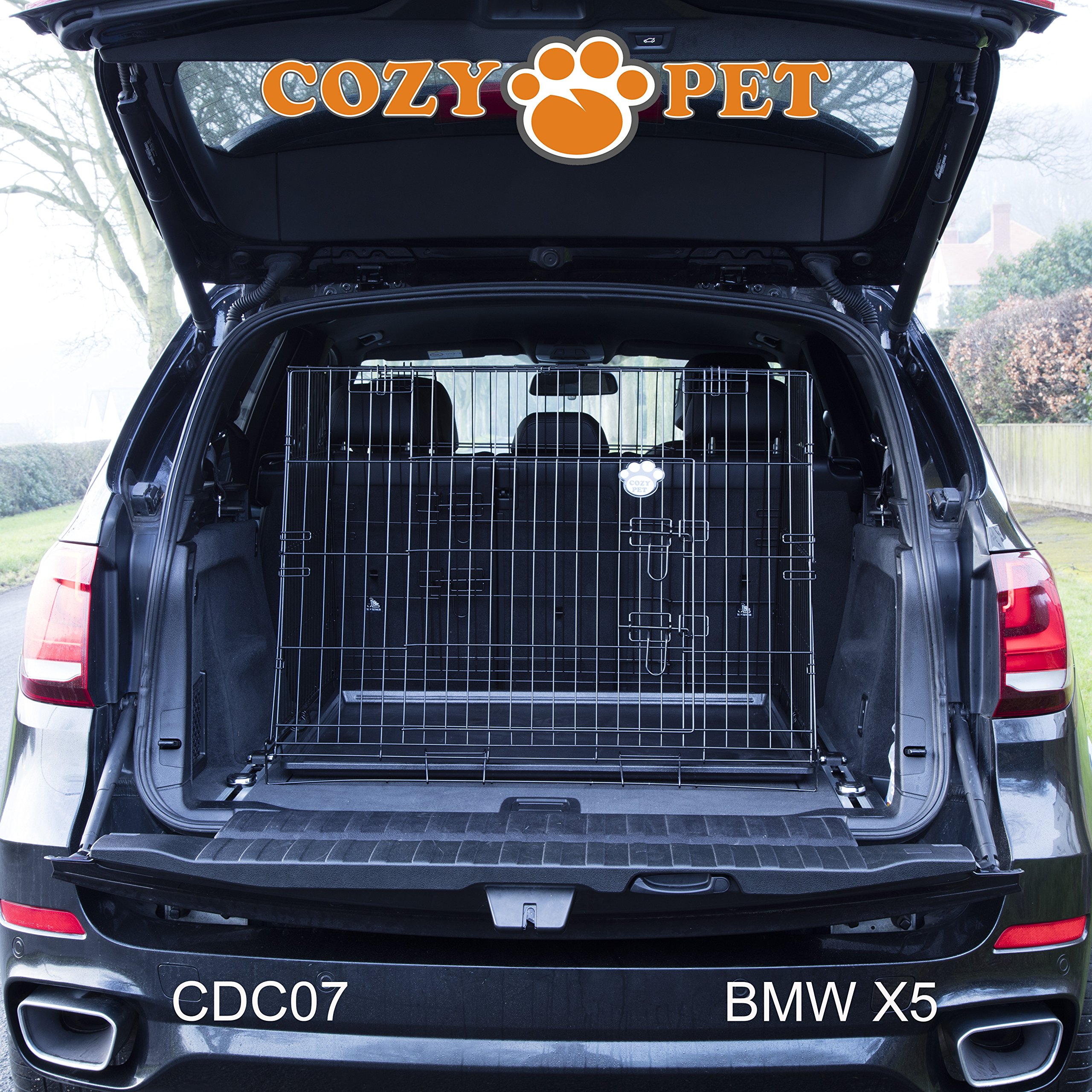 Car Dog Cage 36" by Cozy Pet, Fits Most Makes Audi BMW Fiat Ford Honda Hyundai Kia Jaguar Toyota Renault Vauxhall VW Volvo Puppy Crate Model CDC07 — view 9