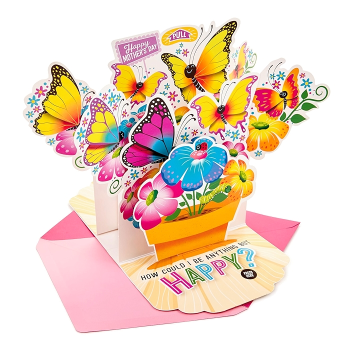 Hallmark母亲节立体贺卡（蝴蝶锅款，播放《Happy》）