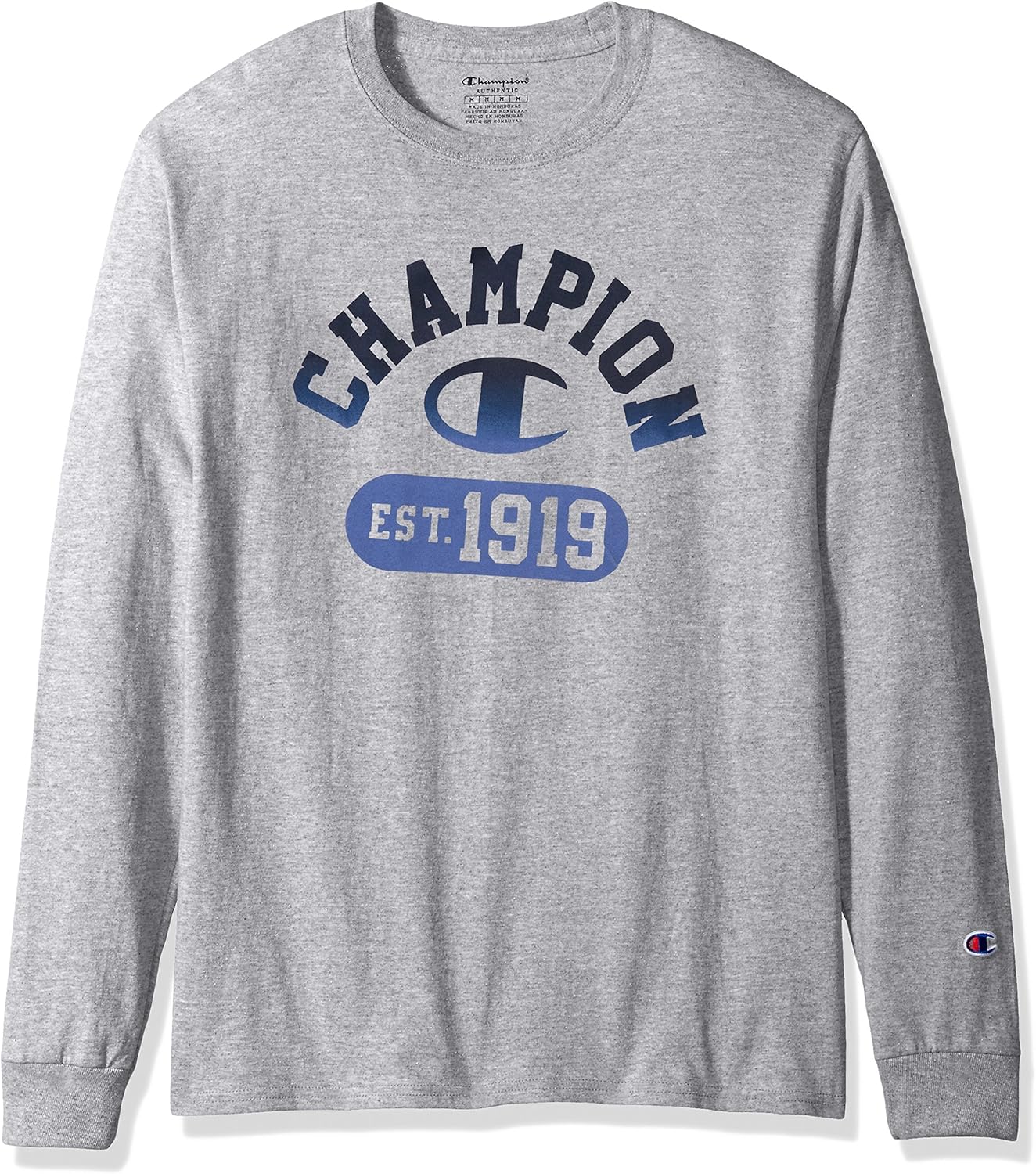 Champion Men's Classic Jersey Long Sleeve Graphic T-Shirt