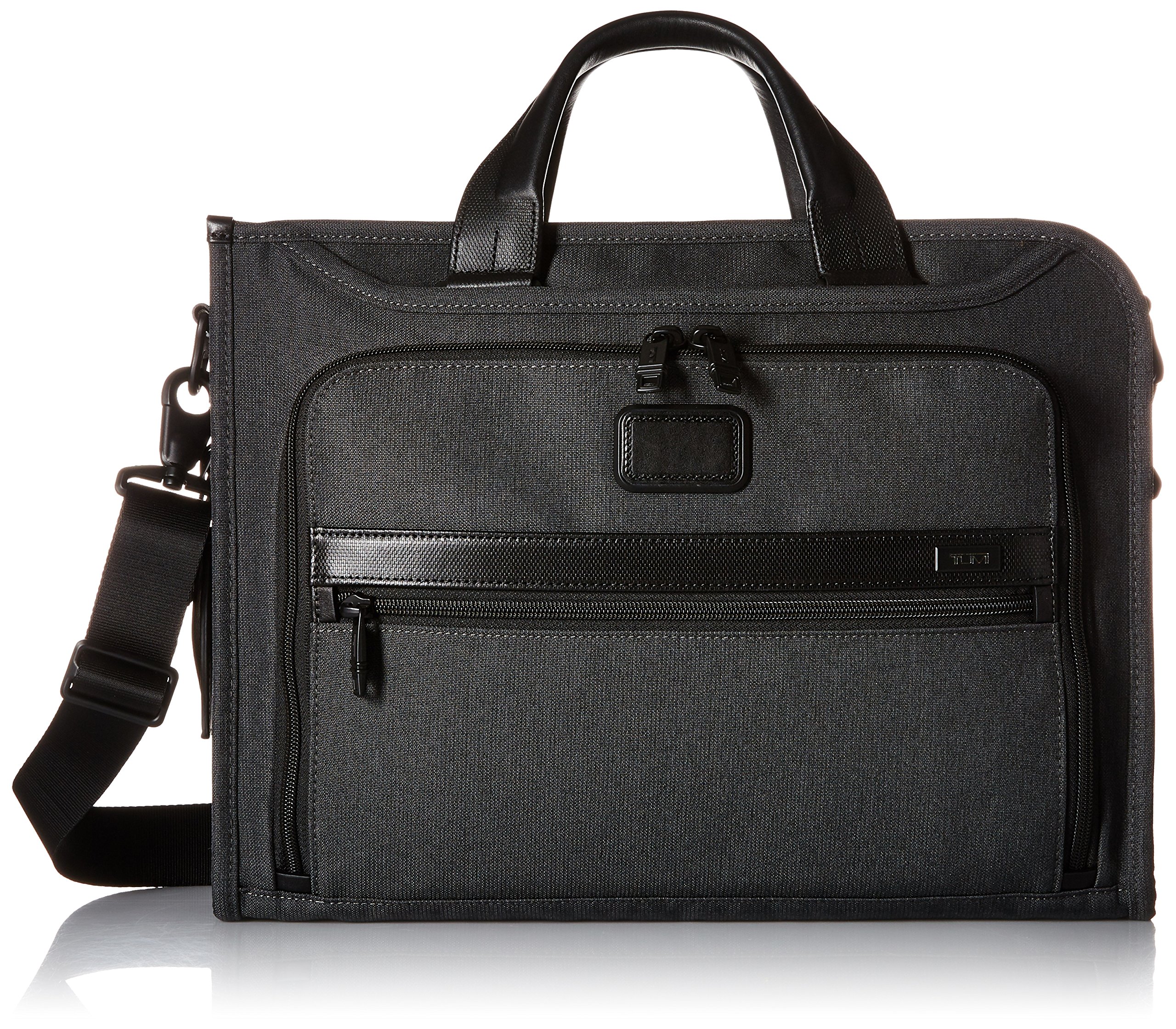 Tumi Alpha Ballistic Business Slim Deluxe Portfolio, Anthracite, One Size