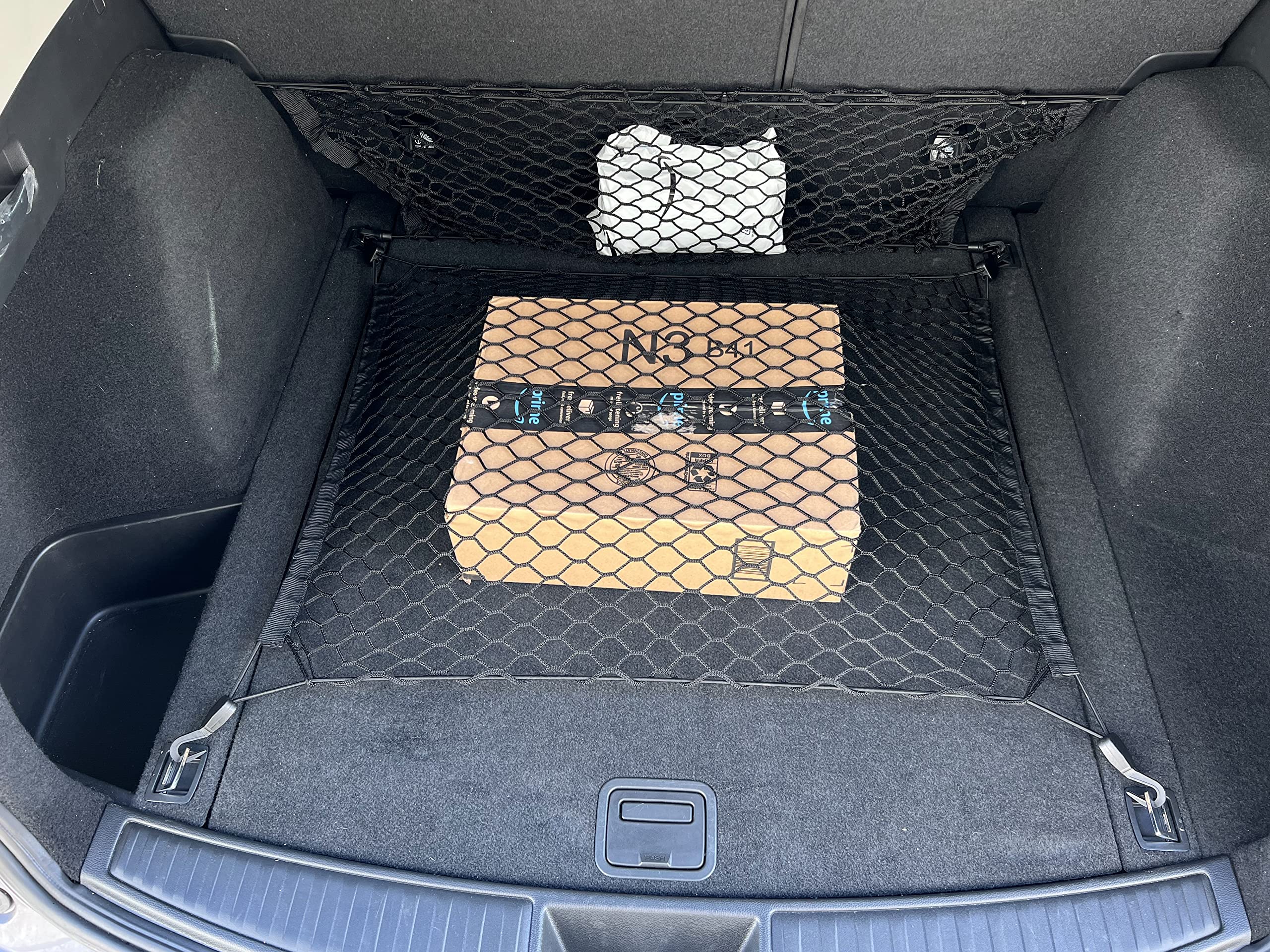Busta posteriore + rete elastica per bagagliaio Acura RDX 2019-2022 - Organizer e deposito bagagliaio Premium - Rete bagagli per SUV - Miglior organizer per auto per Acura RDX
