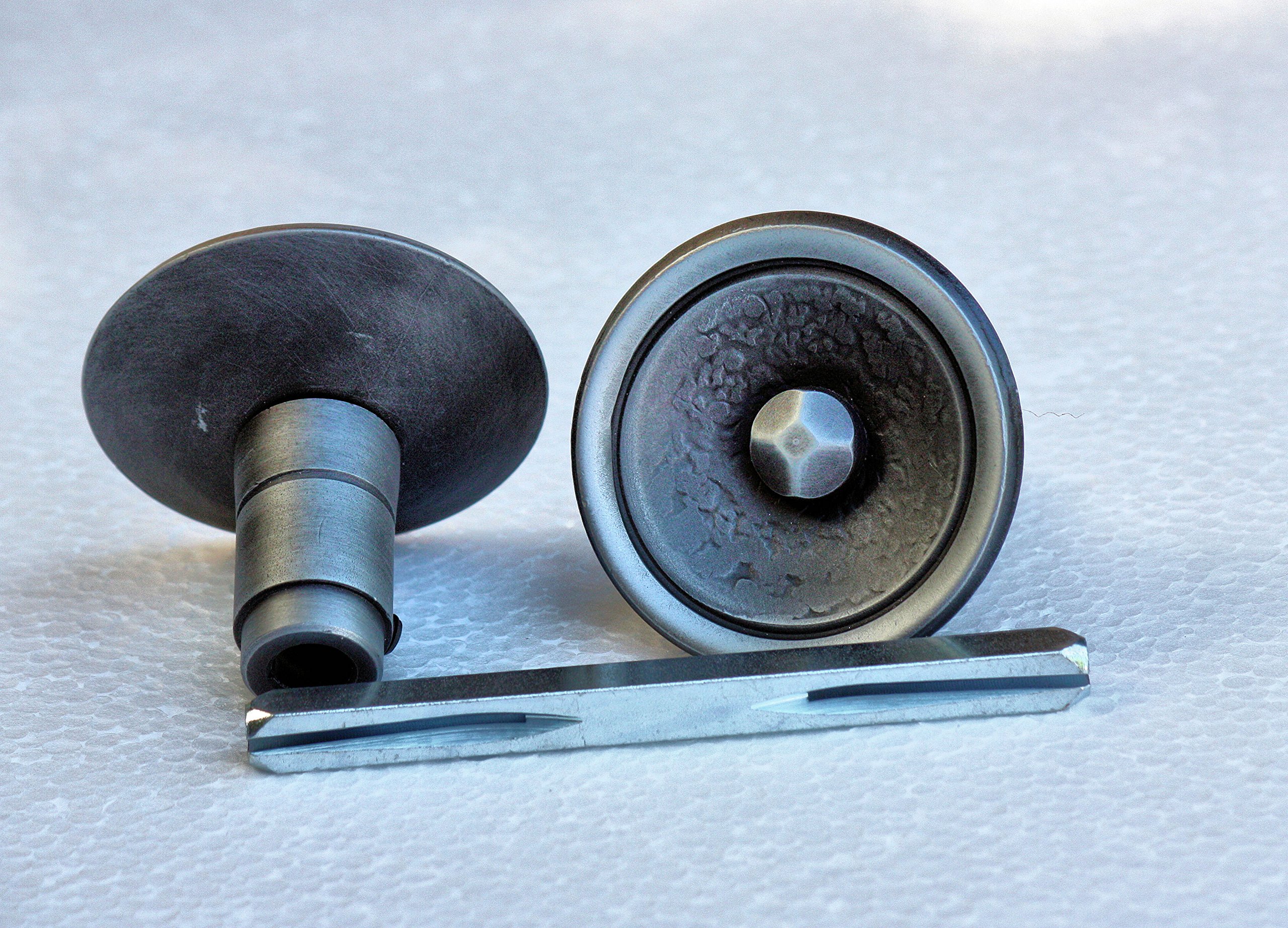 Türknauf, drehbare Knopfdrücker, Drückergarnitur aus Schmiedeeisen, Vintage Türknopf, Drehknopf für Gartentür, Eingangstor, Zimmertür usw.