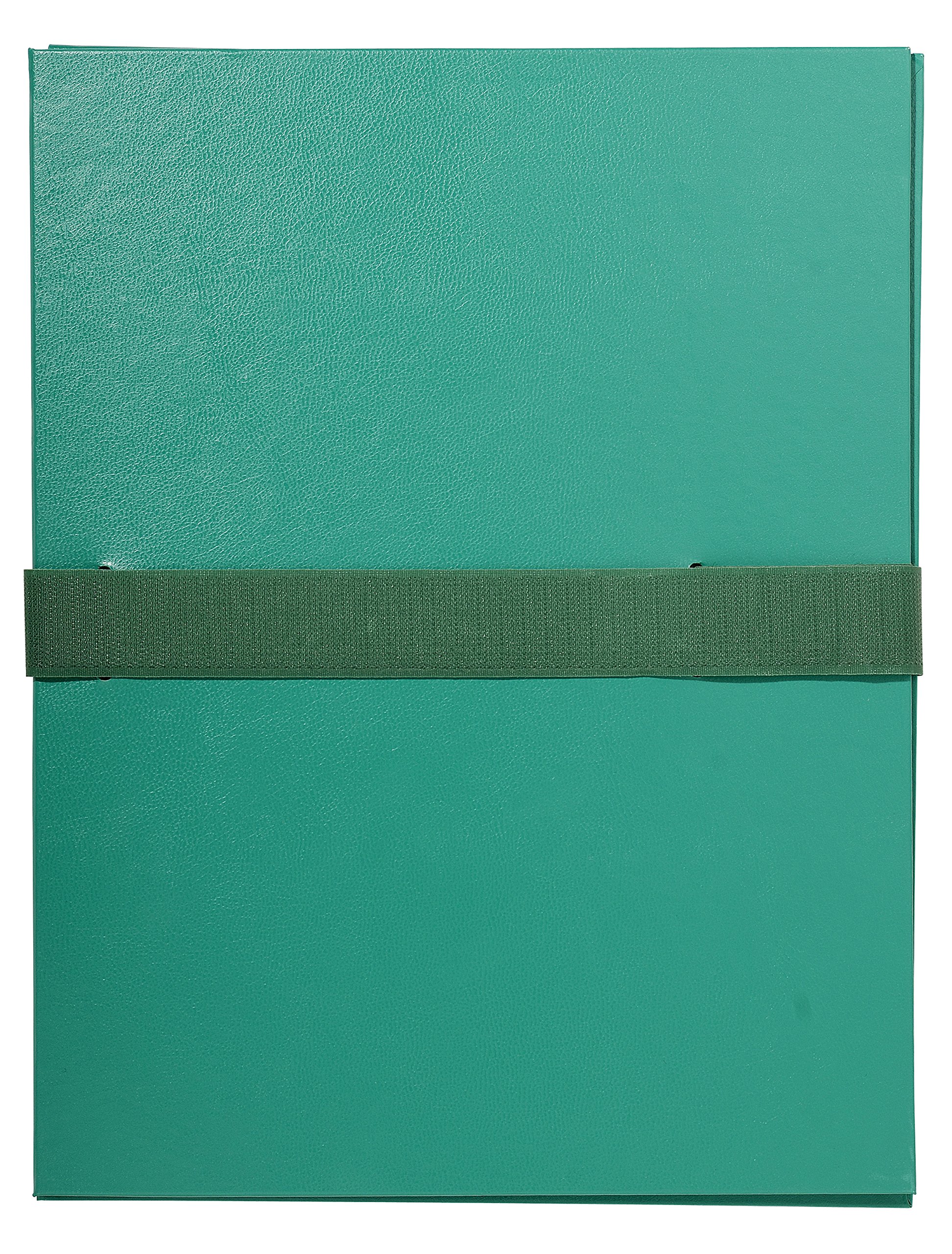 Exacompta Expanding Folders 2643E A4 Green Vinyl Coated Paper 24 X 32 Cm Pack Of 10