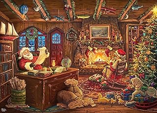 Ceaco - Thomas Kinkade - Holiday - Santa Checking His List - 1000 Piece Jigsaw Puzzle