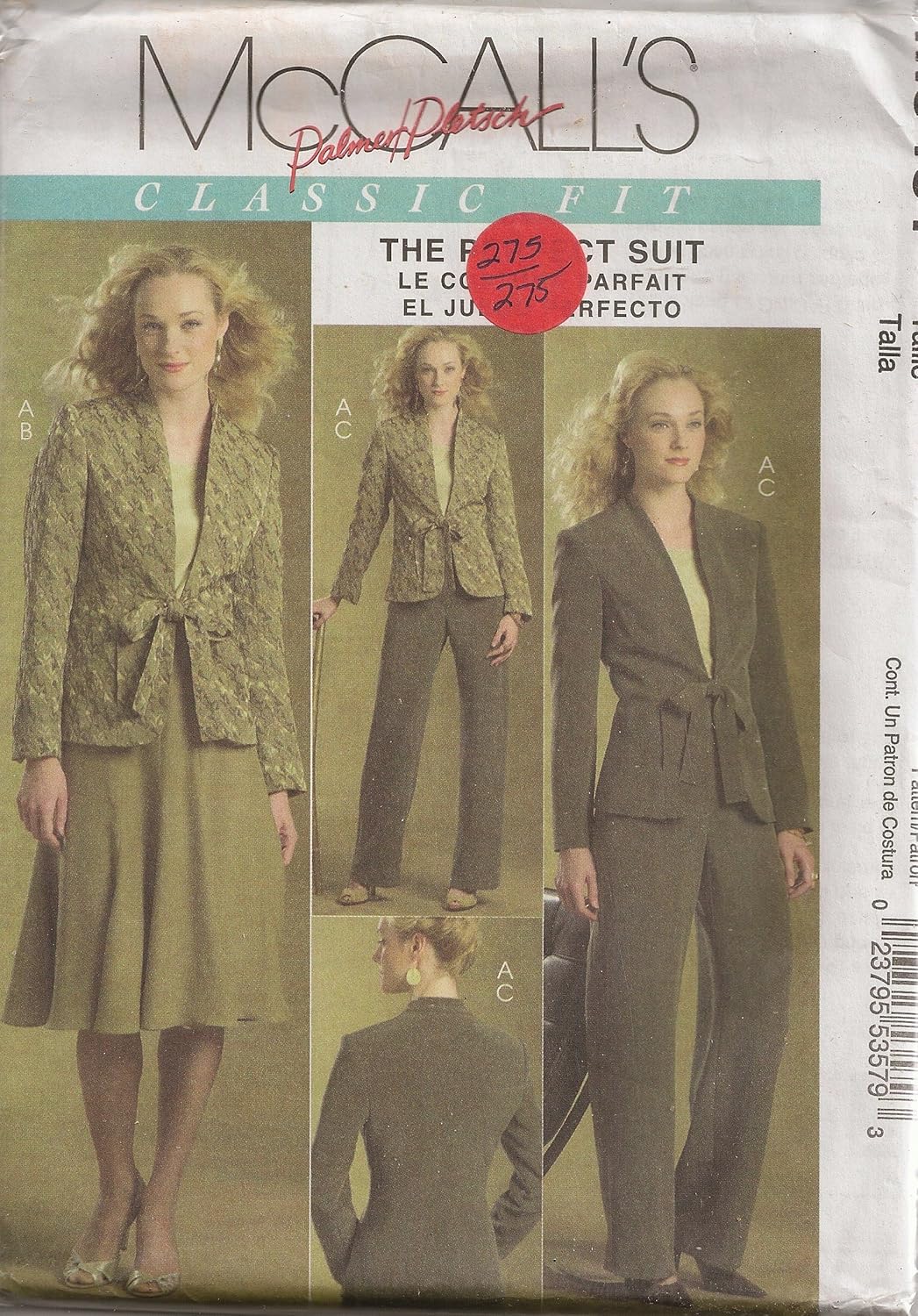 Amazon.com: McCall's sewing pattern M5481 Palmer Pletsch tie front suit ...