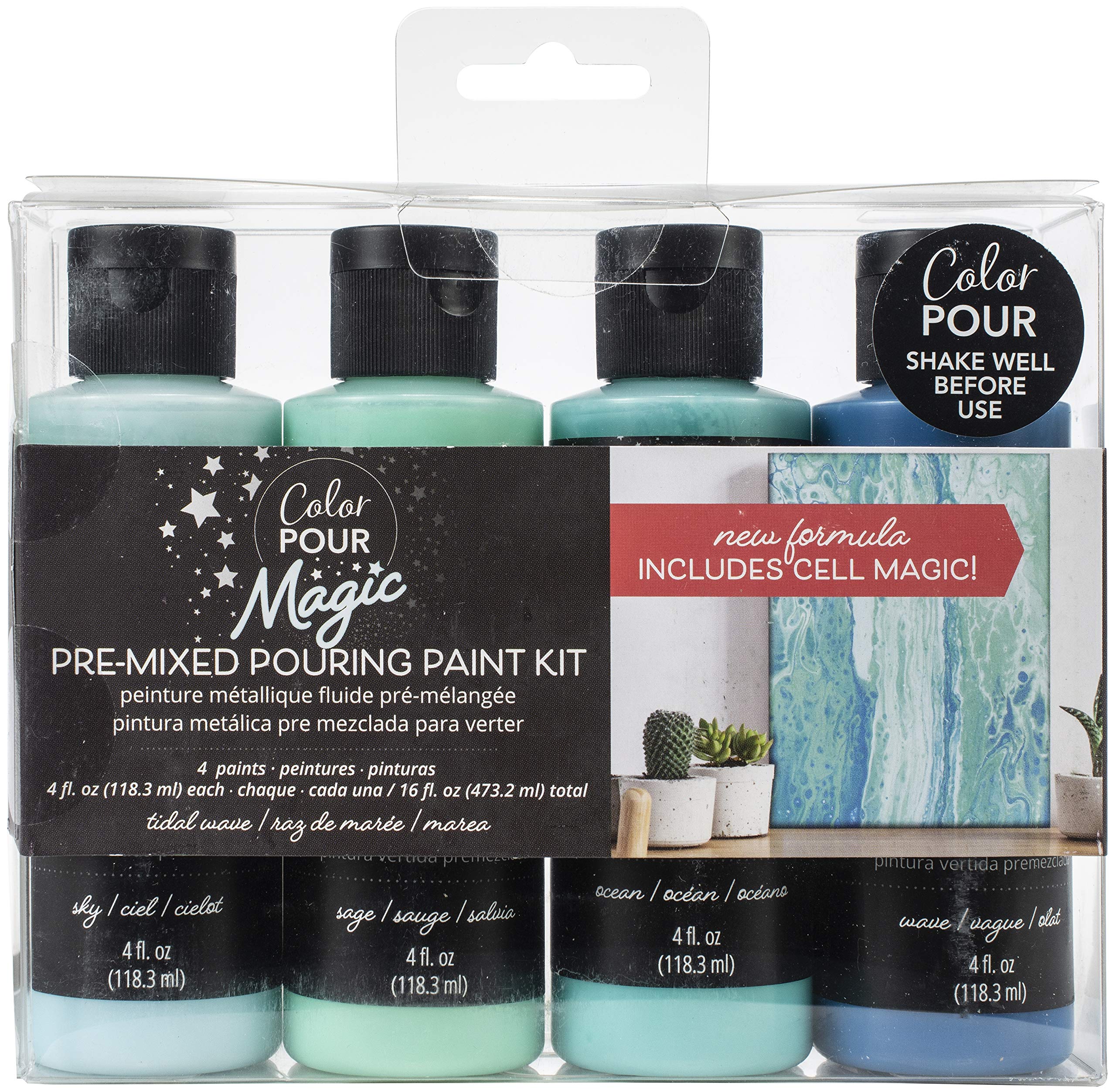 Kit de coloriage Color For Magic American Crafts motif vague taille unique