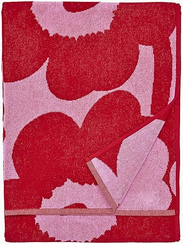 Miniatura 1 de MARIMEKKO - Toalla de baño de rizo de algodón Unikko (amapola roja)