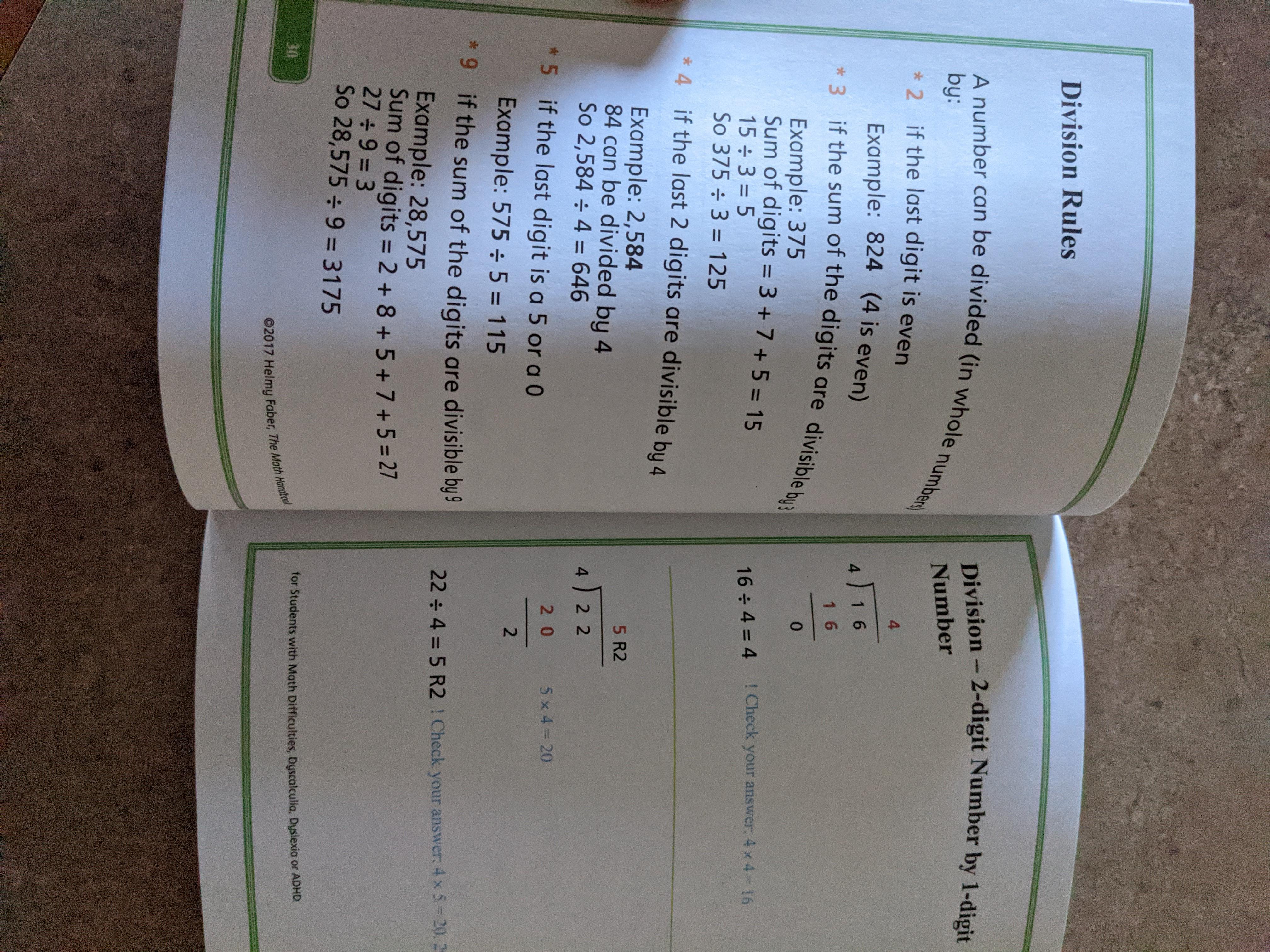 Amazon | The Math Handbook for Students with Math Difficulties ...