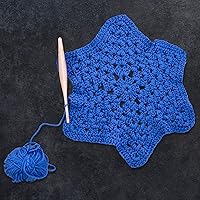 Vista 5 de Divit Shilp Ganchos de ganchillo Alpha con mango ergonómico, aguja de tejer hecha a mano de resina de 7 pulgadas, tejido de hilo para manualidades