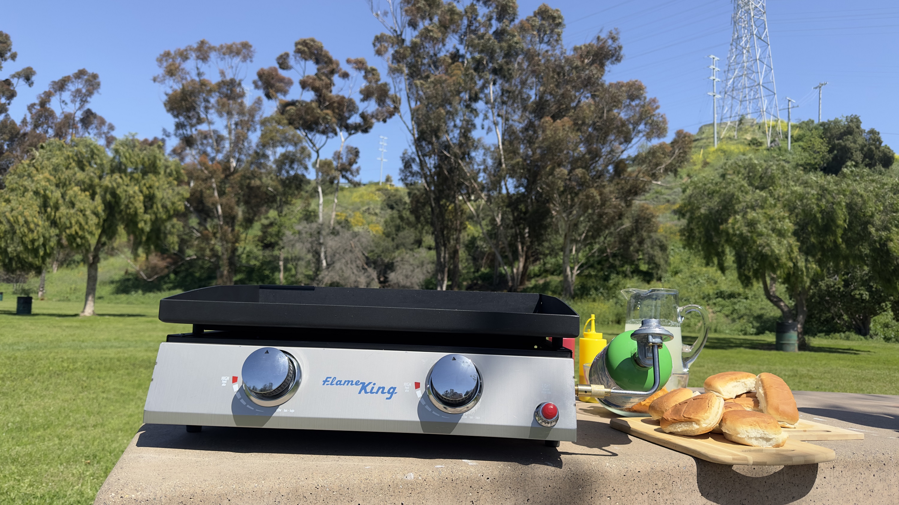 Amazon.com: Flame King 22-inch Double Burner Flat Top Griddle for