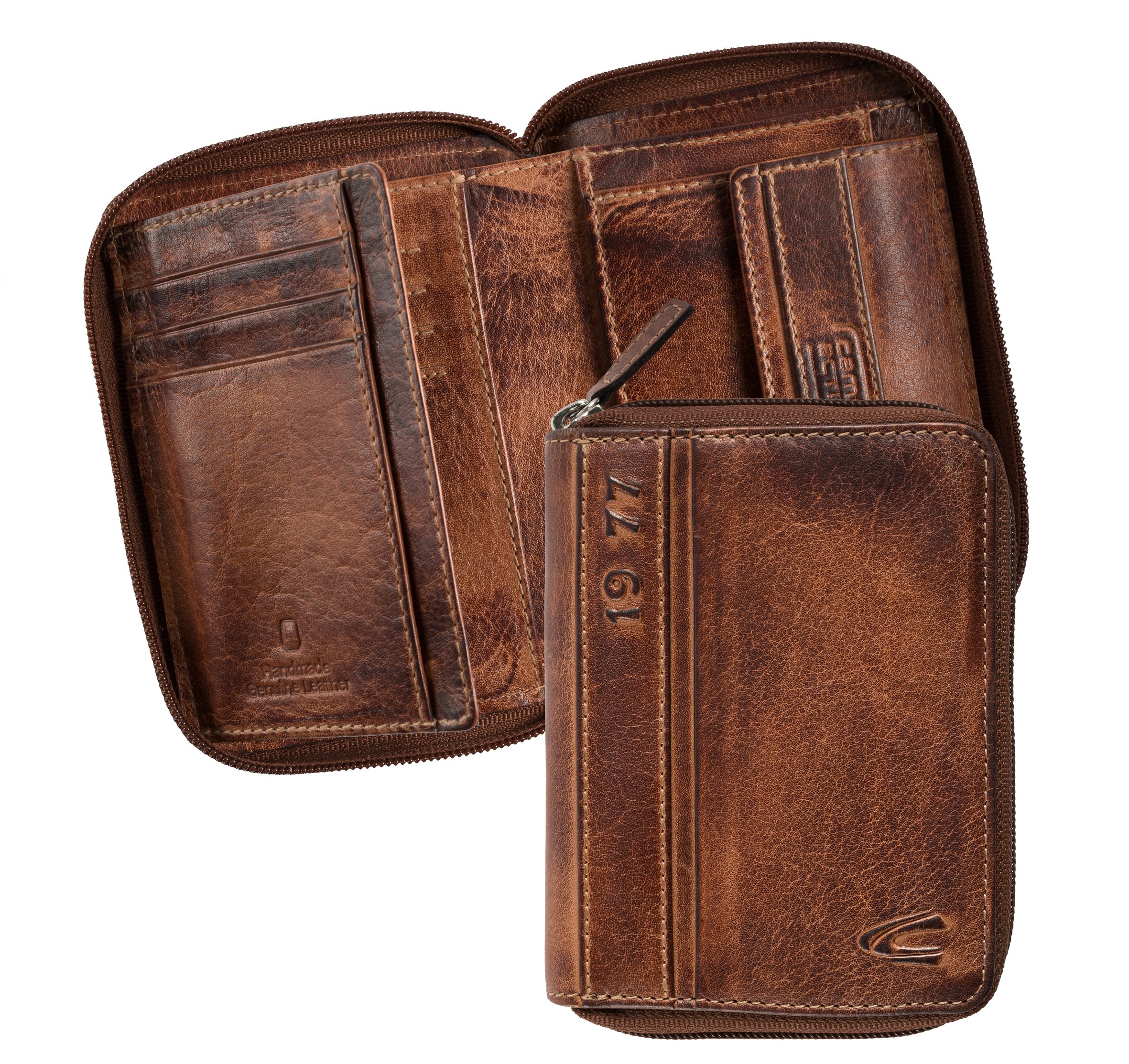 camel active Melbourne portfel męski średni, brązowy, 10,5x2,5x13, 000514