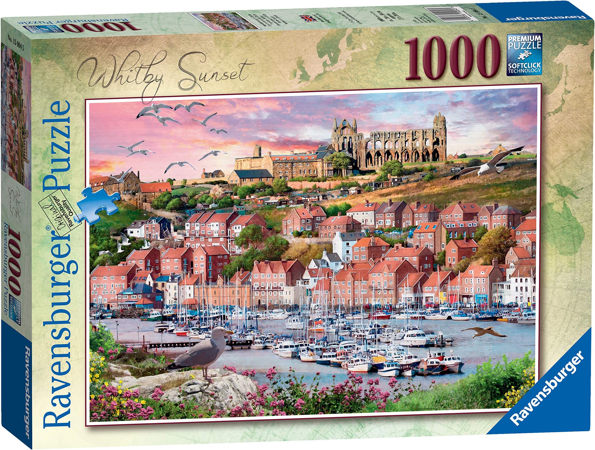 Ravensburger Whitby Sunset 1000 Piece Jigsaw Puzzle for Adults and Kids Age 12 Years Up