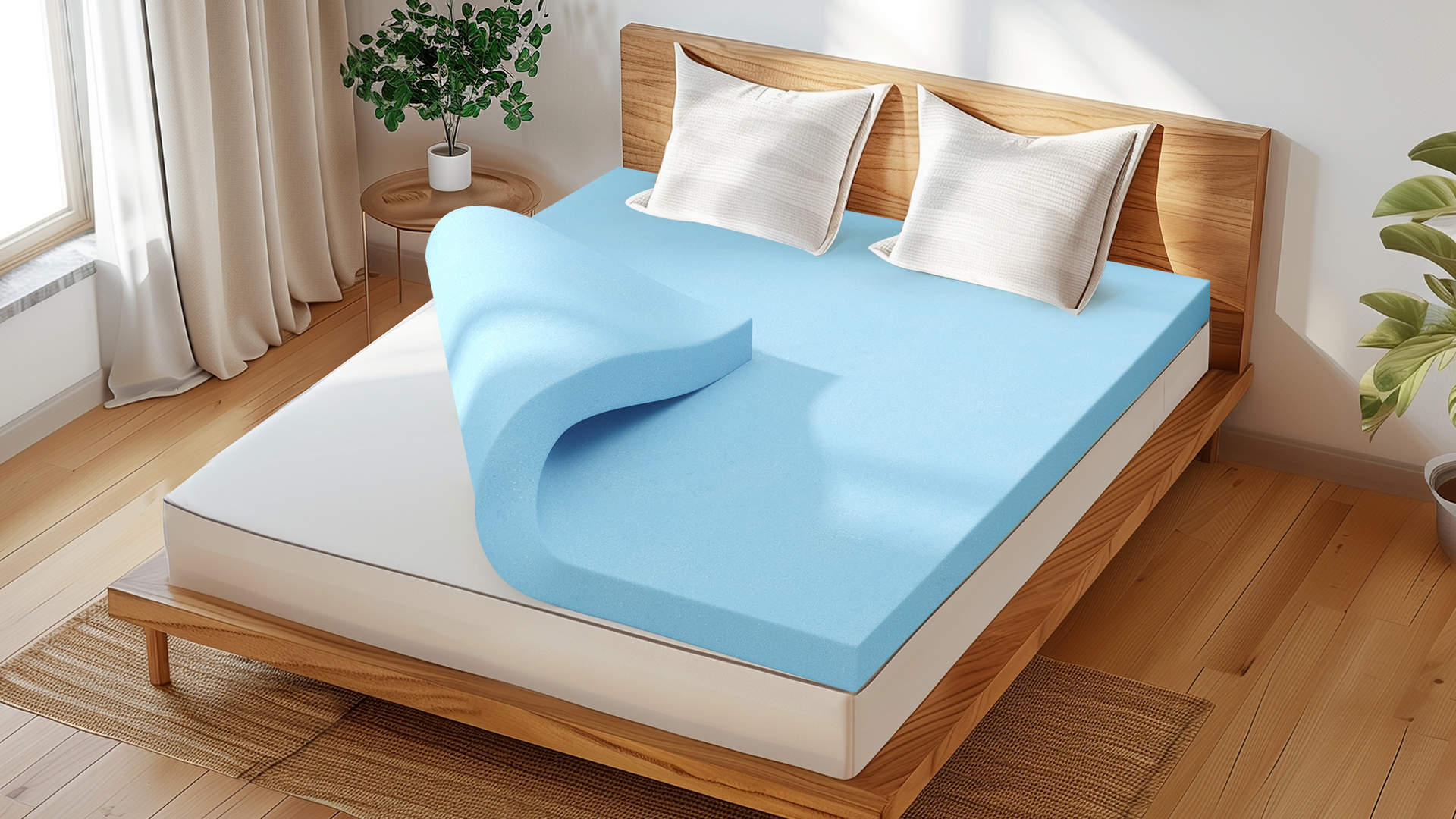 Amazon.com: CHUN YI Mattress Topper Queen, 4 Inch Memory Foam