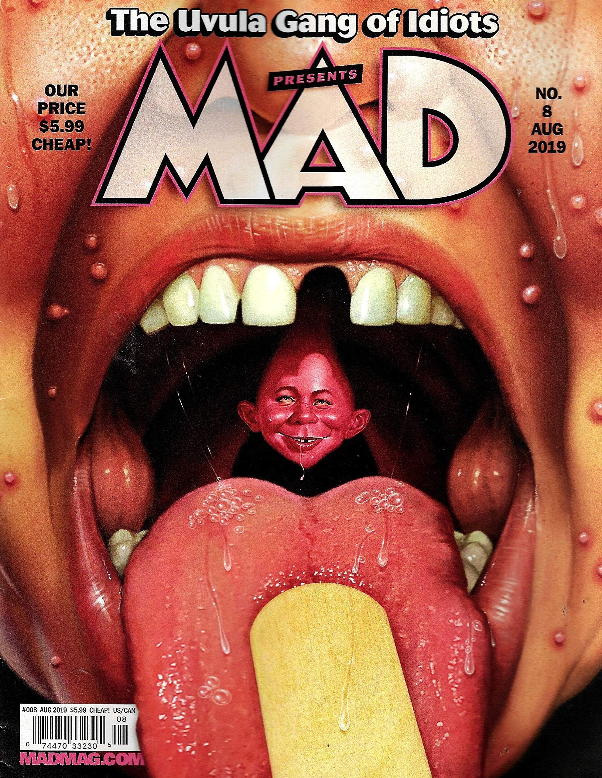 Mad Magazine (August, 2019) Uvula Gang of Idiots Single Issue Magazine โ January 1, 2019