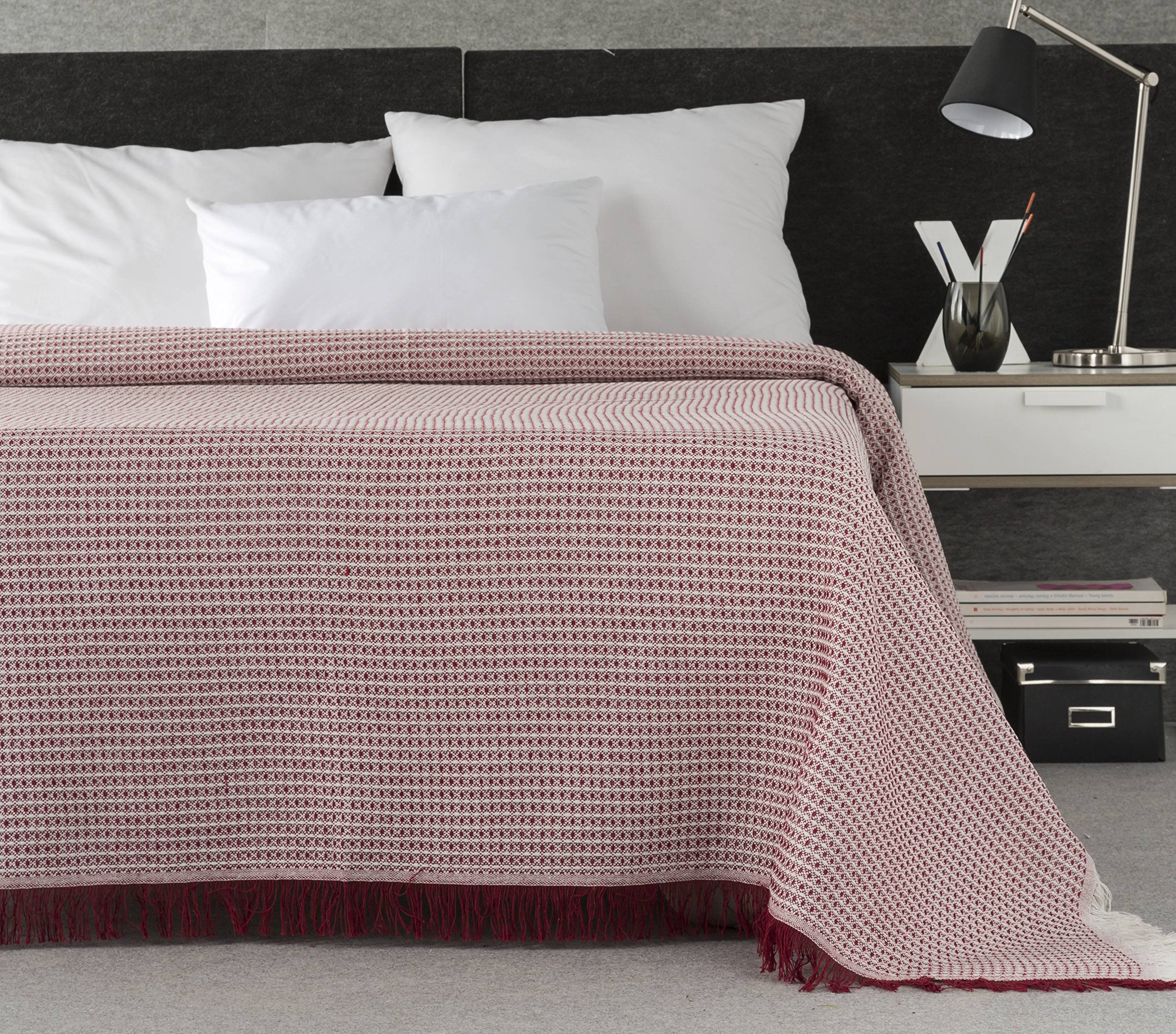 Plaidtor Nest Plaid Multi-purpose, Cotton, Red, 170 x 240 cm, 170x240 cm