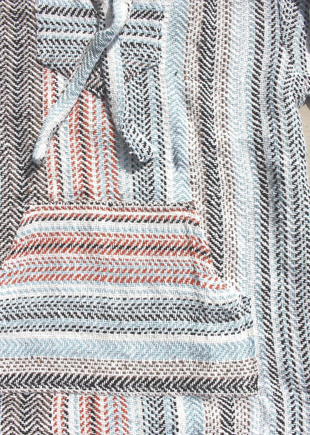 Del Mex Deluxe Mexican Baja Hoodie Sweatshirt Pullover Jerga Surf Poncho Drug Rug - Image 4