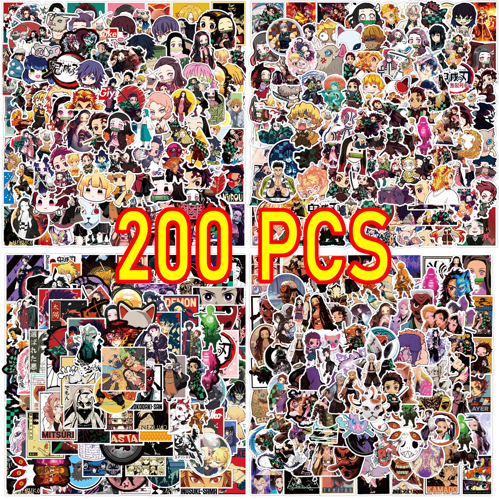 Buy 200pcs Demon Slayer Stickers Mugen Train Sticker Pack Demon Slayer 